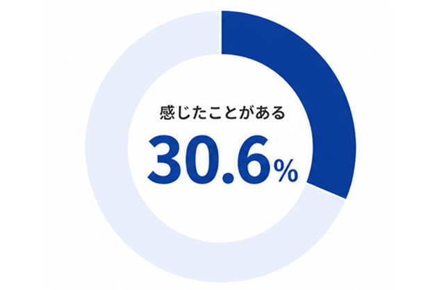 実害の脅威を実感した割合 30.6%